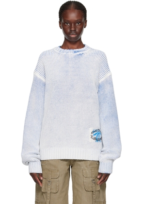 Acne Studios Blue & White Patch Sweater