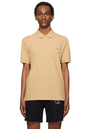 Moschino Beige Embroidered Polo