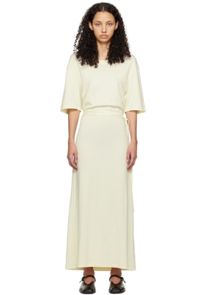 LEMAIRE Yellow Belted Midi Dress
