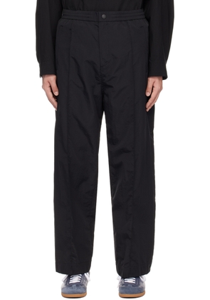 Solid Homme Black Folding Trousers