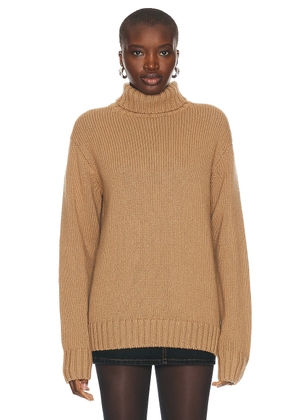 Helmut Lang Archive Turtleneck Sweater in Camel - Tan. Size S (also in M, XS).