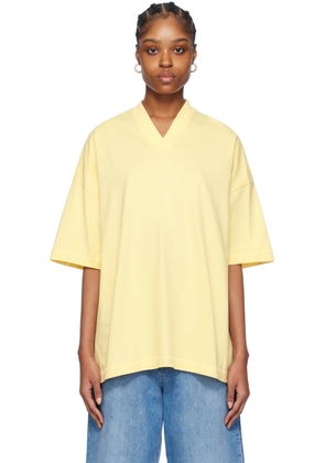 Fear of God ESSENTIALS Yellow V-Neck T-Shirt