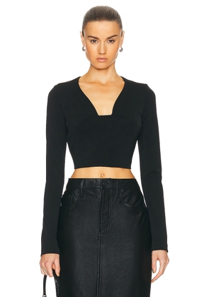 Givenchy Vase Long Sleeve Top in Black - Black. Size 34 (also in 36, 38, 40).