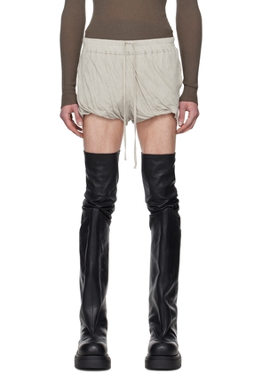 Rick Owens Off-White Doubled Shorts