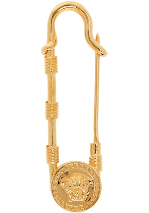 Versace Gold Safety Pin Brooch