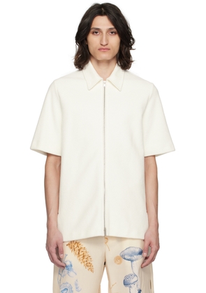 Jil Sander Off-White Zip Shirt