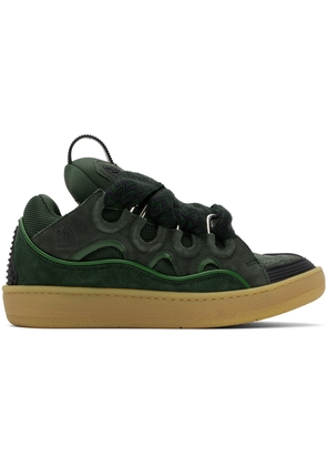 Lanvin SSENSE Exclusive Green Curb Sneakers