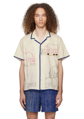 HARAGO Off-White 'Simple Life' Shirt