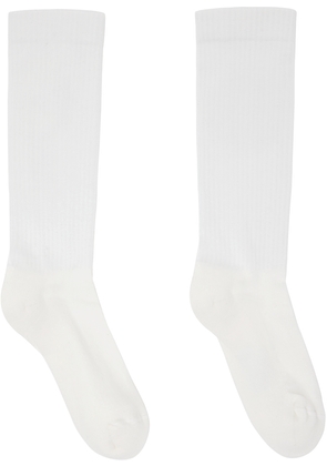 Rick Owens DRKSHDW White 'Lido' Socks