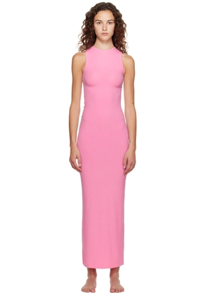 SKIMS Pink Soft Lounge Maxi Dress