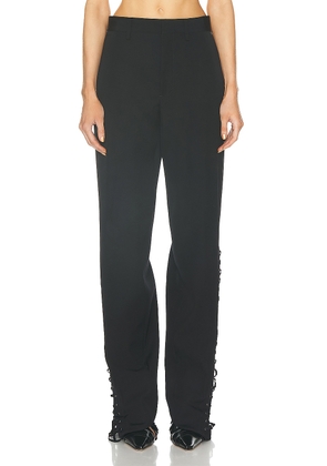 Jean Paul Gaultier Corset Inspired Lacing Pant in Black - Black. Size 34 (also in 36, 38, 40).