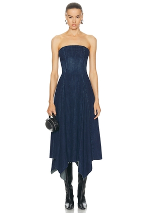 EB Denim Eliana Dress in Montrose - Blue. Size M (also in L, XL, XS).