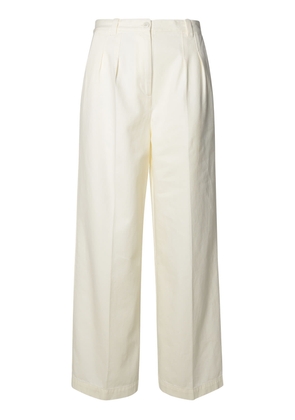 A.p.c. White Cotton Pants