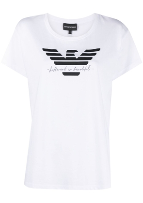 Emporio Armani logo-print cotton T-shirt - White