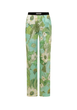 Tom Ford Pants With Floral Decoration