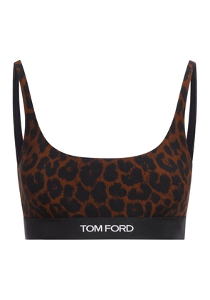 Tom Ford Reflected Leopard Printed Modal Signature Bralette