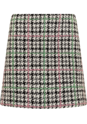 Msgm Multicolored Wool Skirt