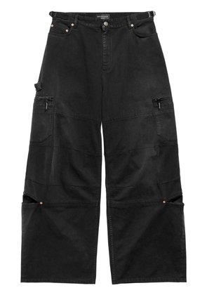 Balenciaga wide-leg cargo trousers - Black
