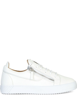 Giuseppe Zanotti Frankie zipped low-top sneakers - White