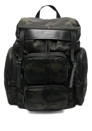 Saint Laurent Hunt camouflage-print backpack - Black