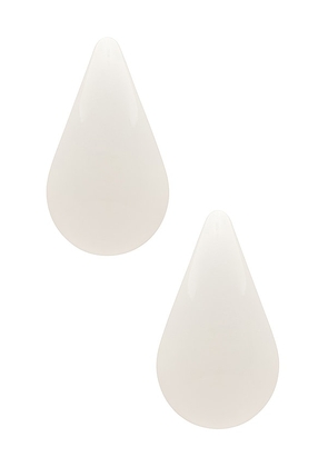 8 Other Reasons Droplet Earring in White.