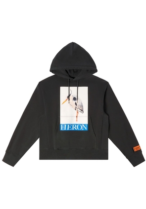 Heron Preston Heron Bird cotton hoodie - Black