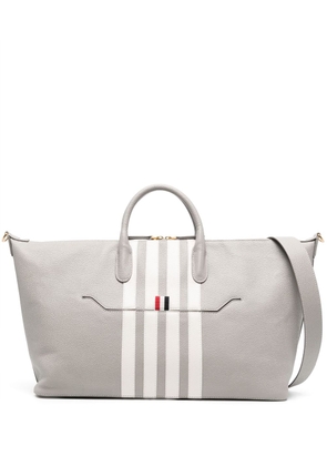 Thom Browne 4-Bar Stripe tote bag - Grey