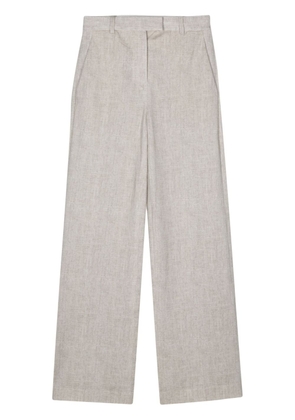 Circolo 1901 herringbone straight trousers - Neutrals