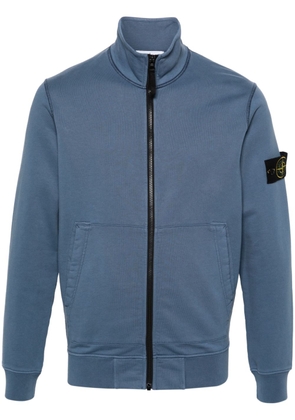 Stone Island Compass cotton zip-up sweatshirt - Blue