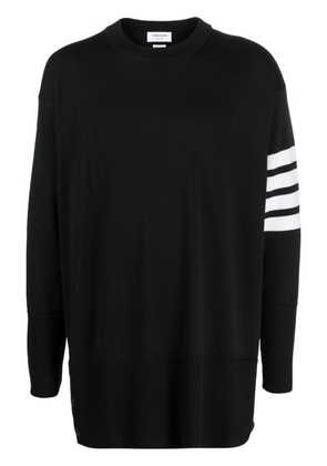 Thom Browne fine-knit 4-Bar wool jumper - Black