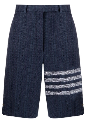 Thom Browne 4-Bar stripe high-waisted shorts - Blue
