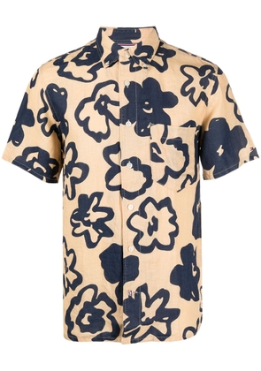 Tommy Hilfiger all-over floral-print shirt - Neutrals