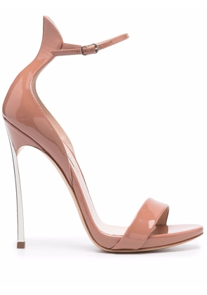 Casadei Blade patent-leather sandals - Pink
