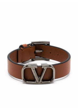 Valentino Garavani VLogo Signature buckle bracelet - Brown