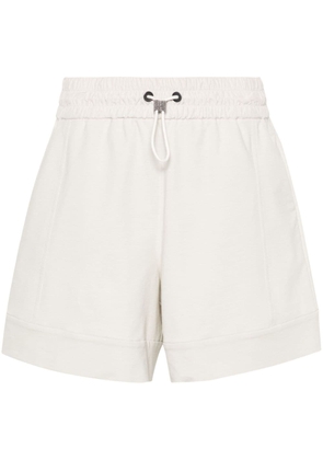 Brunello Cucinelli Monili-detail jersey shorts - White