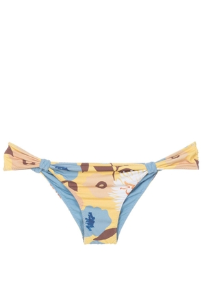 Clube Bossa Rings floral-print bikini bottoms - Blue