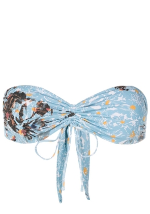 Clube Bossa Percy floral-print bikini top - Blue