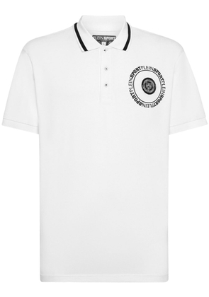 Plein Sport Carbon Tiger-print polo shirt - White