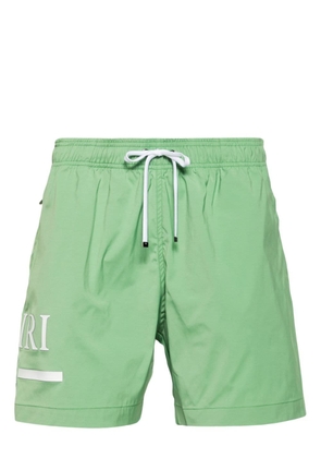 AMIRI MA Bar logo-print swim shorts - Green