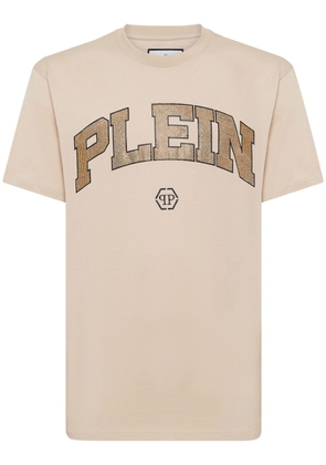 Philipp Plein SS stones embellishment t-shirt - Neutrals