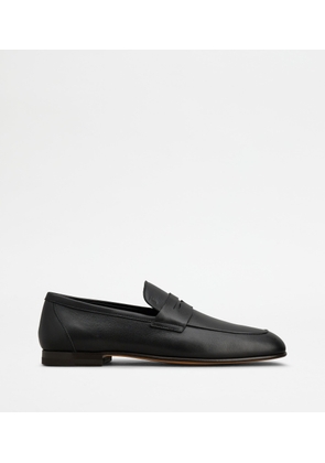 Tod's - Loafers in Leather, BLACK, 10 - Shoes