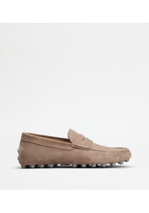 Tod's - Gommino Bubble in Suede, BEIGE, 10 - Shoes