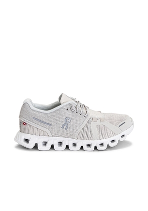 On Cloud 5 Sneaker in Pearl & White - Beige. Size 5 (also in ).