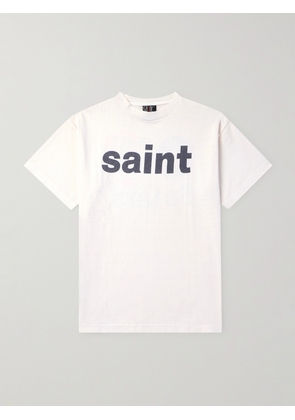 SAINT Mxxxxxx - Sin Sayteens Logo-Print Cotton-Jersey T-Shirt - Men - White - S