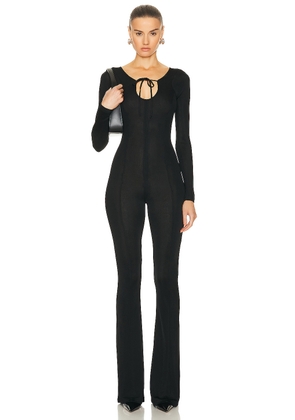 RTA Keyhole Jumpsuit in Black - Black. Size XS (also in ).