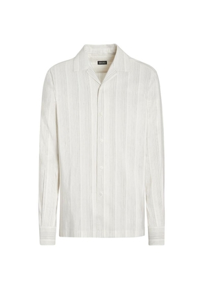 Zegna Cotton-Blend Striped Shirt