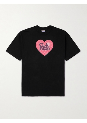 Stray Rats - Logo-Print Cotton-Jersey T-Shirt - Men - Black - S