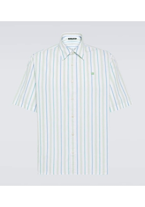 Acne Studios Striped cotton bowling shirt