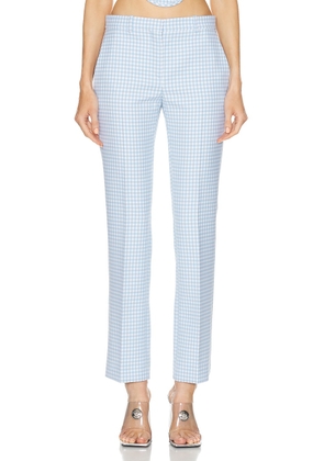 VERSACE Tailored Pant in Pale Blue & White - Baby Blue. Size 38 (also in 40).