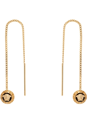 Versace Gold Metal Enamel Earrings